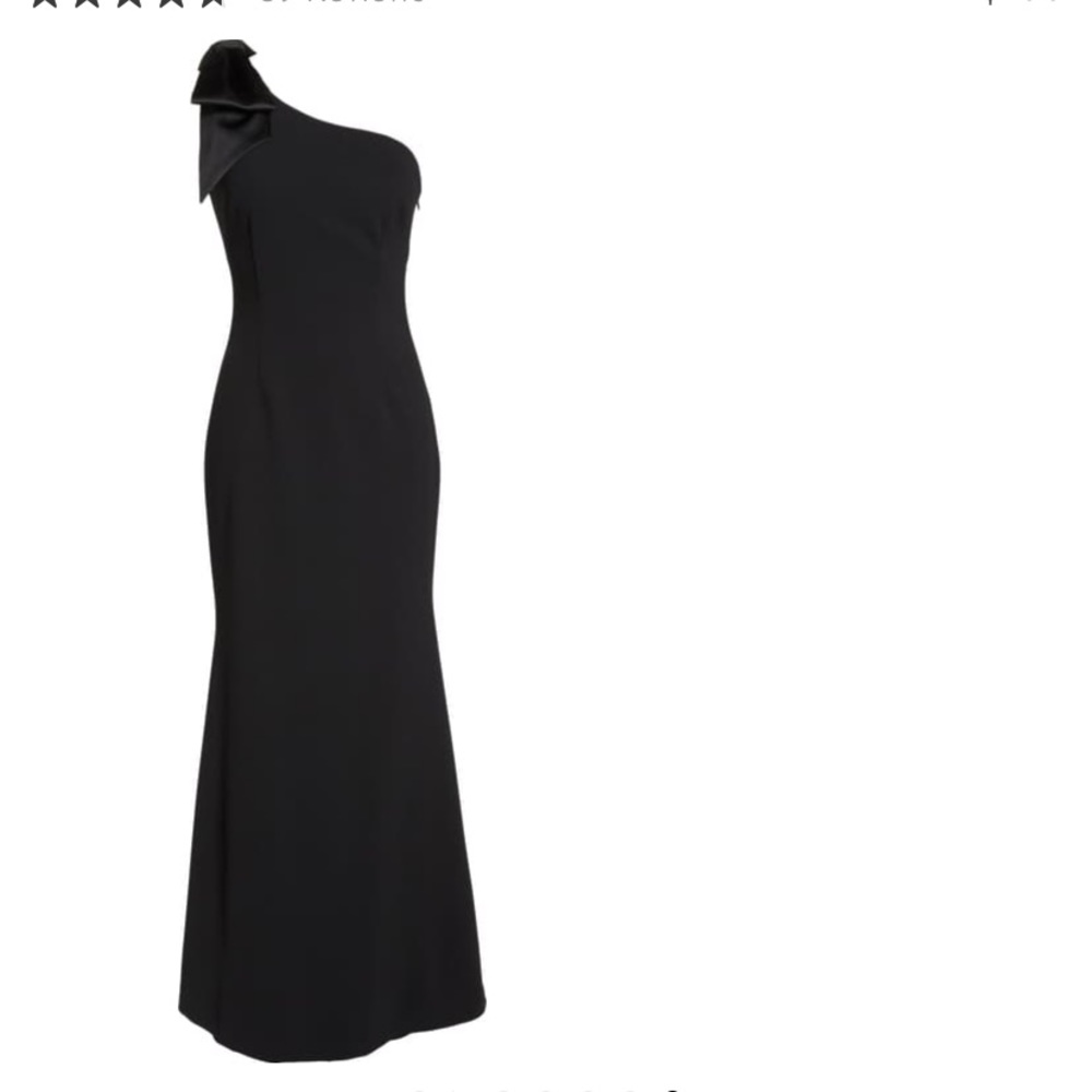 Eliza J one shoulder black dress
